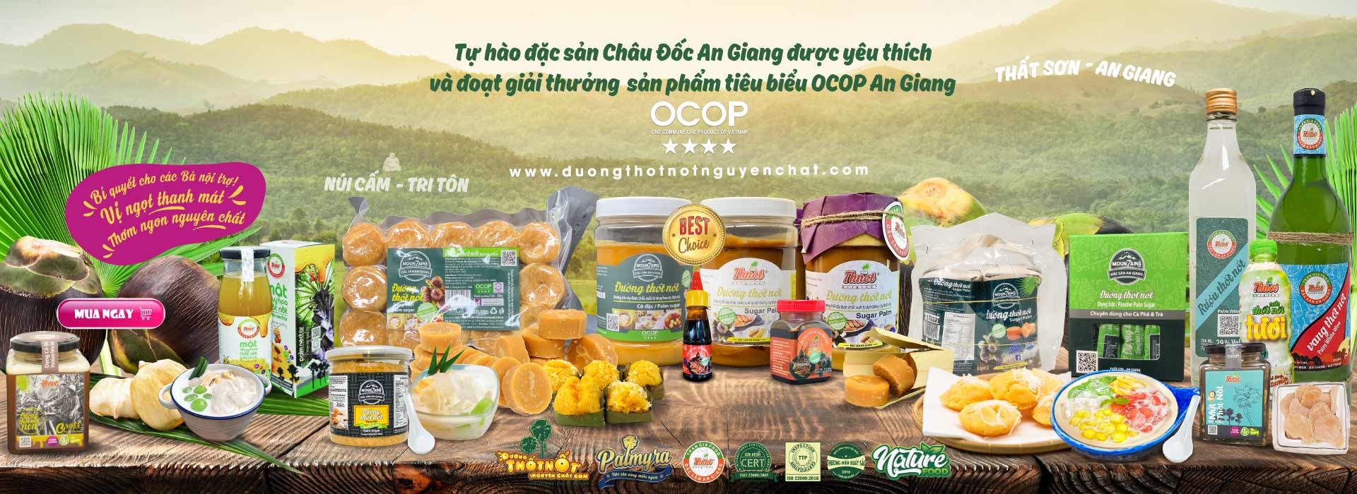 Đường Thốt Nốt Nguyên Chất